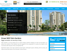 Tablet Screenshot of palmgardens.in